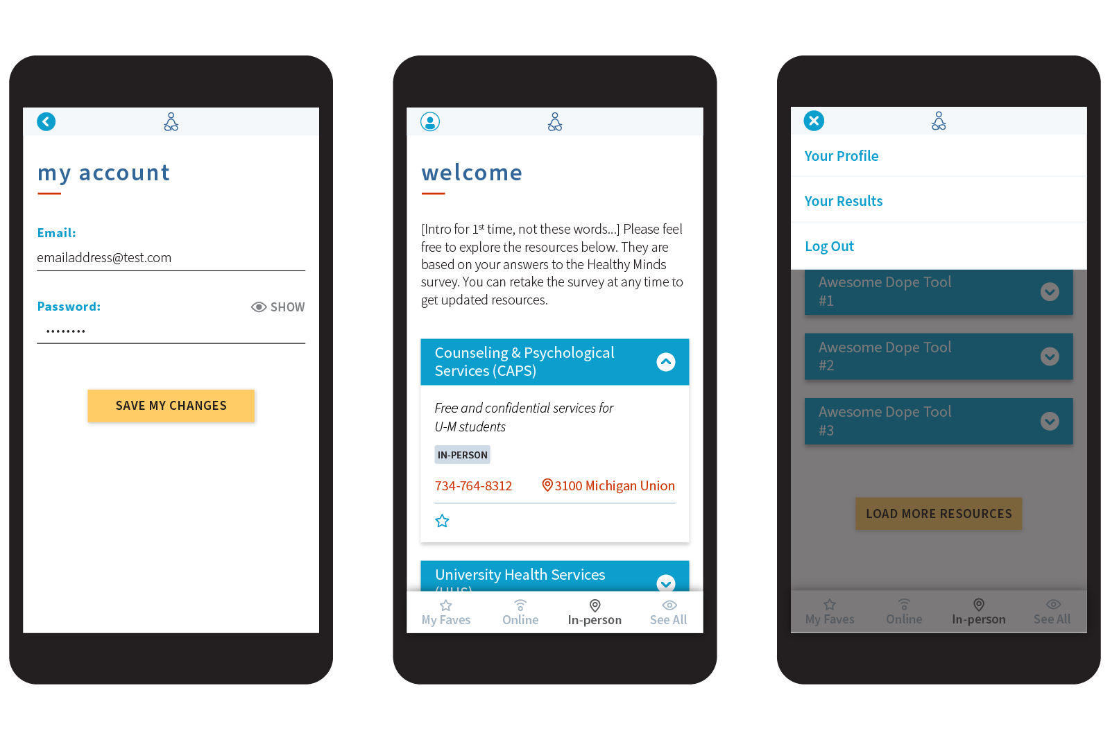 Sage platform UI on mobile