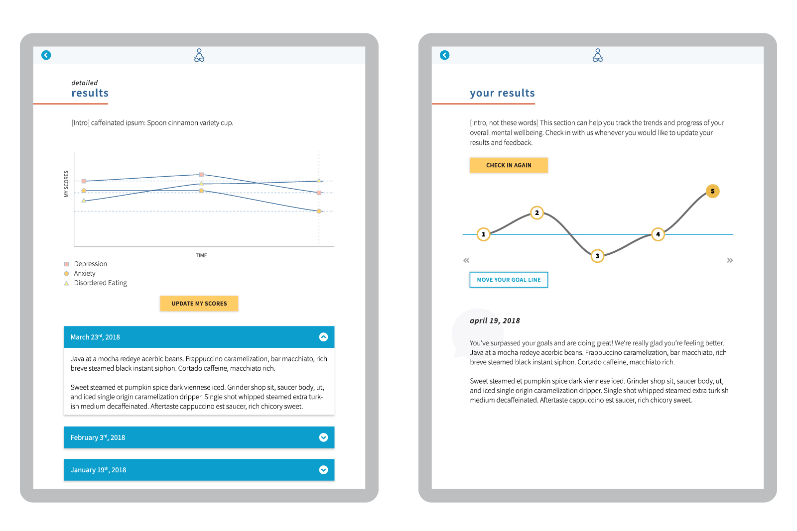 Sage platform UI on tablet