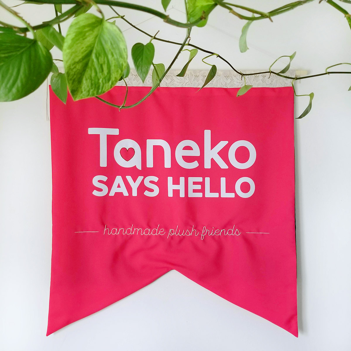 Taneko Says Hello branding
