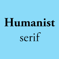 humanist serif