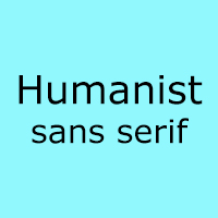 humanist sans
