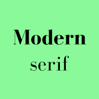 modern serif